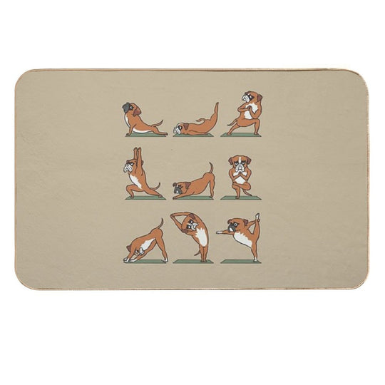 Boxer Yoga  Slip-Resistant Bath Mat