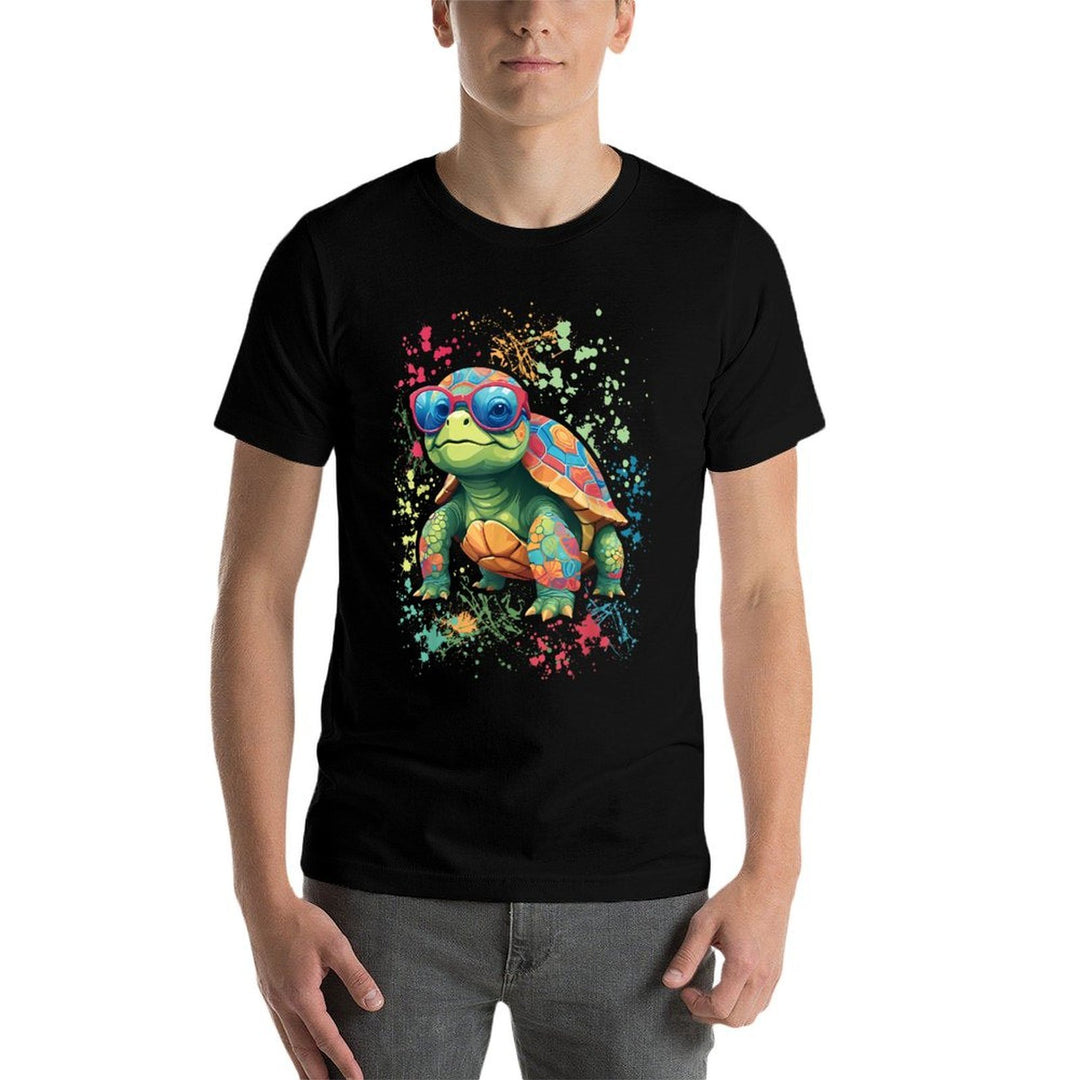 Turtle Colorful Turtle Outfit Mens Turtle Lover Turtle  Odor-resistant T-Shirt