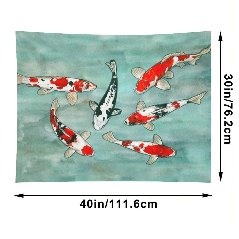 Le Ballet Des Carpes Koi Tapestry