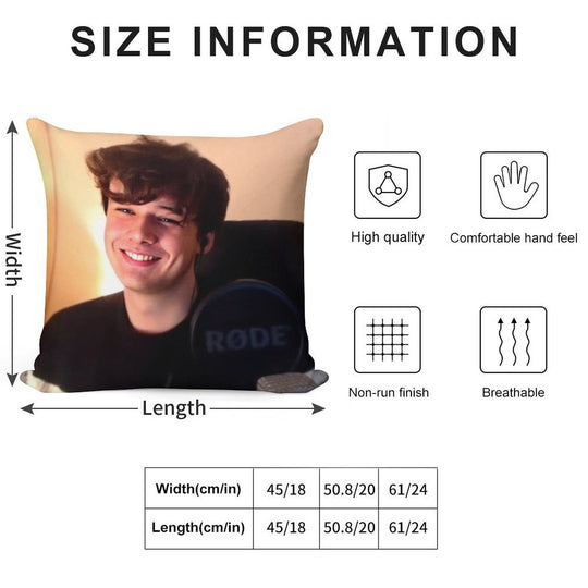 Wilbur Soot Soft Easy Maintenance Throw Pillow