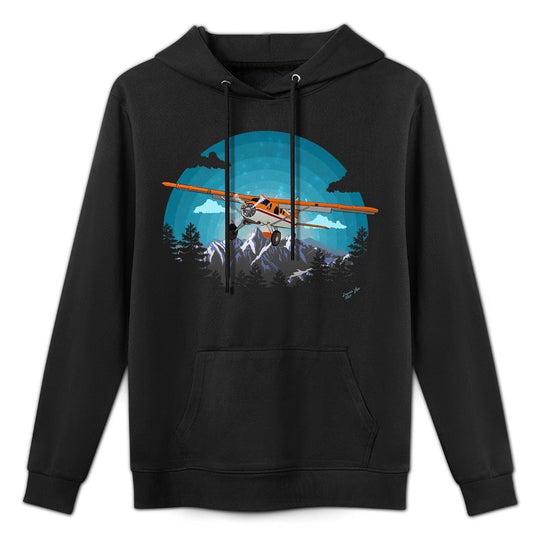 &#34;Twilight Flight&#34;  Bushplane Airplane Flying Pilot Colorfast Hoodie