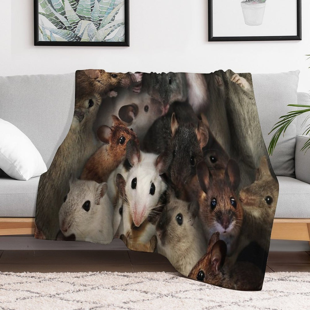 Mice Plush Throw Blanket
