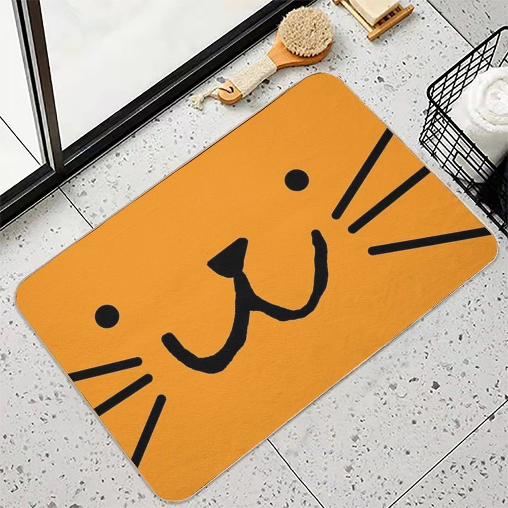 Awesome Orange Cat  Slip-Resistant Bath Mat