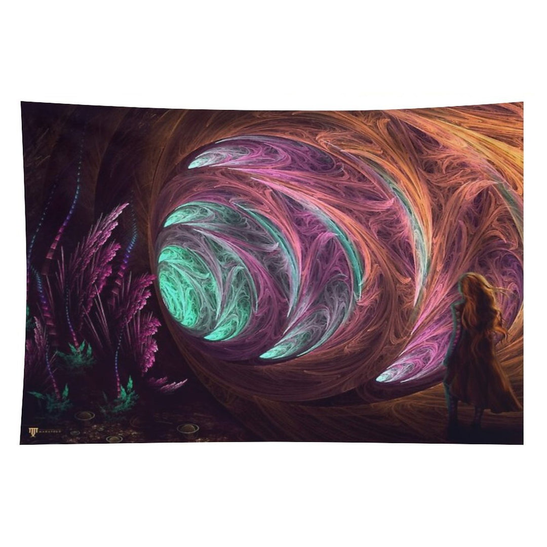 Toward The Light - Alice in Wonderland - Manafold Art Tapestry