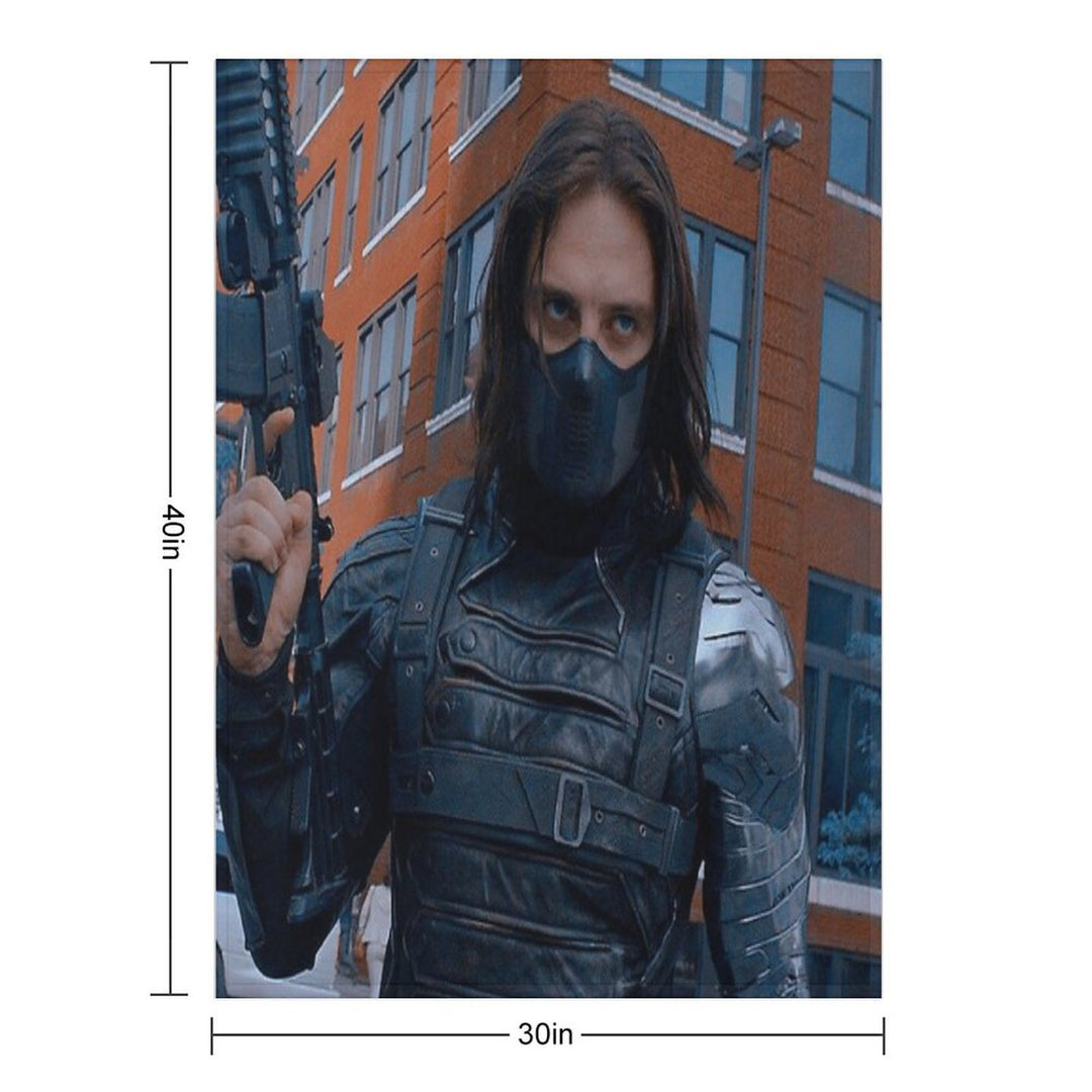Hot Winter Soldier Durable Throw Blanket