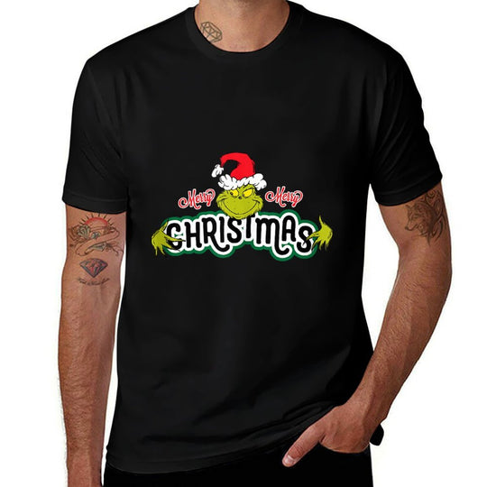 Dr. Seuss Grinch Hugs Christmas  High-quality Stitching T-Shirt