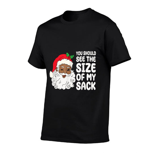 Funny Christmas Santa Claus Afro African American Xmas Mens  Classic T-Shirt