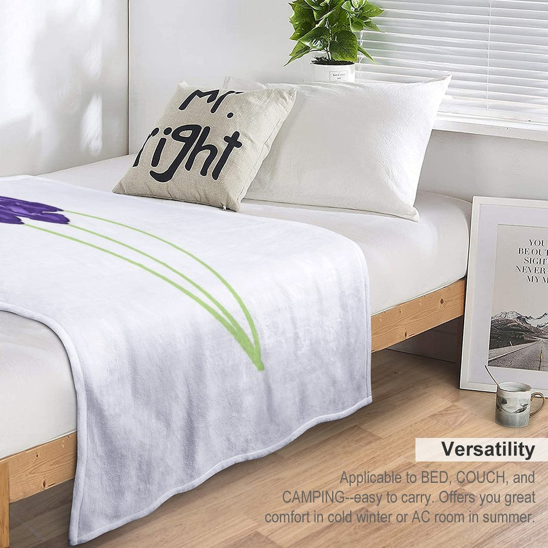 Lavender Lightweight Throw Blanket