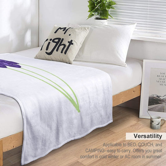 Lavender Lightweight Throw Blanket