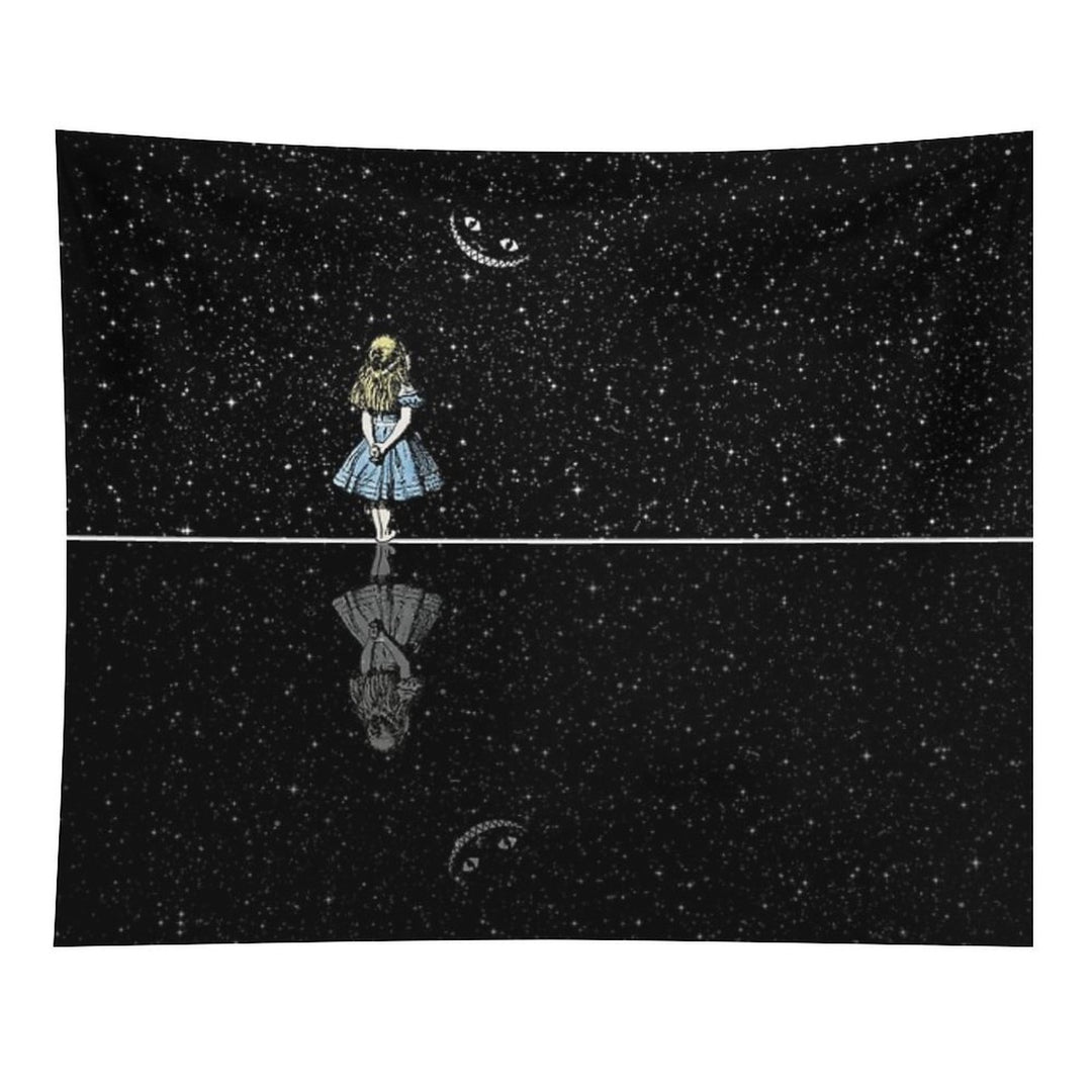 Alice In Wonderland Starry Night Tapestry