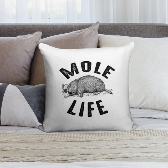 Mole Life Meme Soft Warmth Comfort Throw Pillow