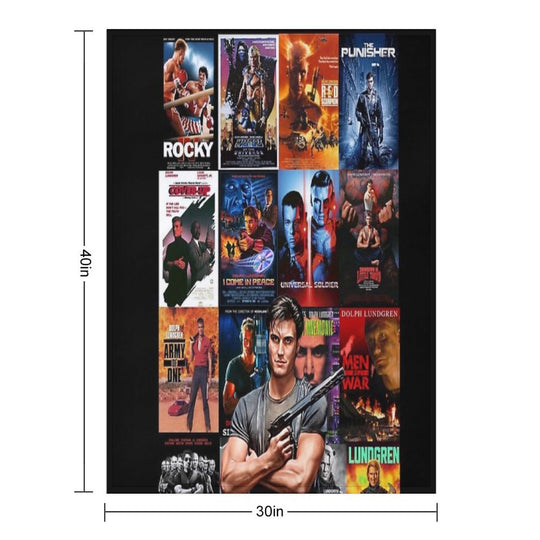 Cinema of Dolph Compact Throw Blanket