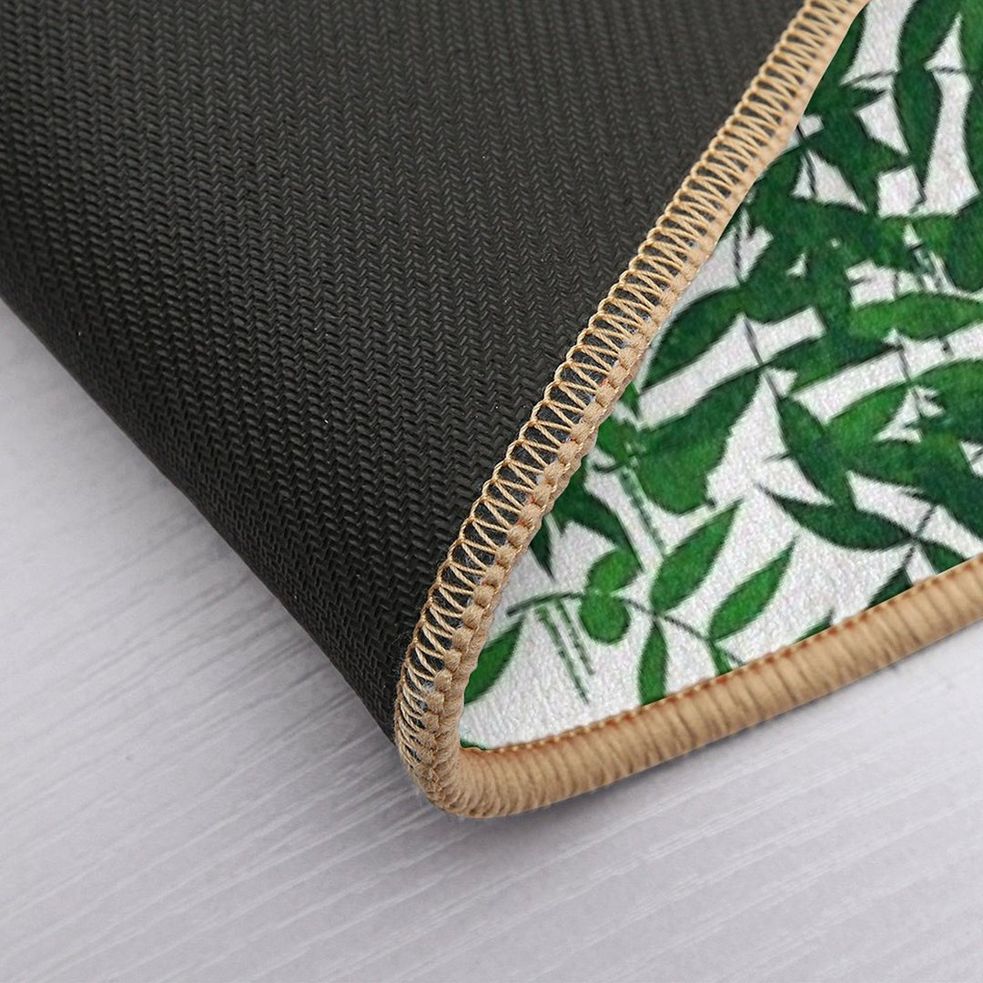 Hickory Haven - White & Green  Absorbent Bath Mat