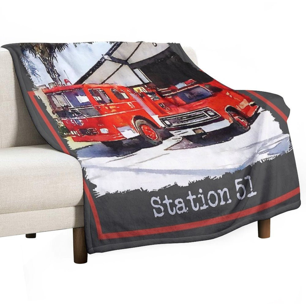 Station 51, Emergency TV Show Plush Throw Blanket