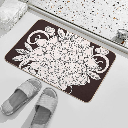 Bouquet with Love  Dirt-Trapping Bath Mat