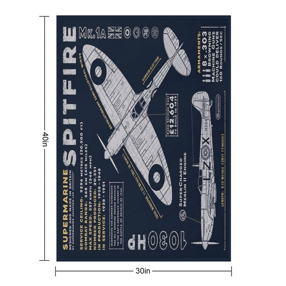 Spitfire Machine-washable Throw Blanket