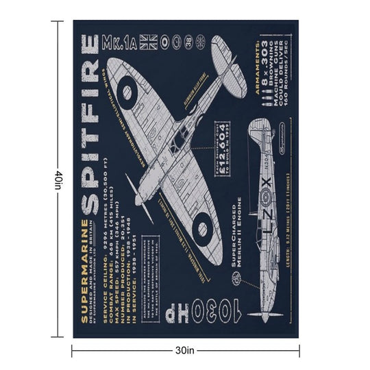 Spitfire Machine-washable Throw Blanket
