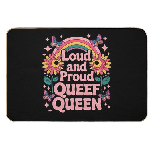 Queef Queen Embarrassing Adult Women Inappropriate Queefing  Slip-Resistant Bath Mat