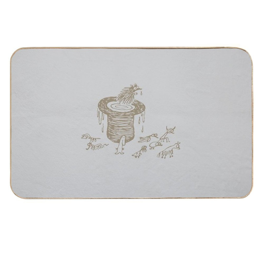 Bad Language V2 (light Gray)  Non-Slip Bath Mat