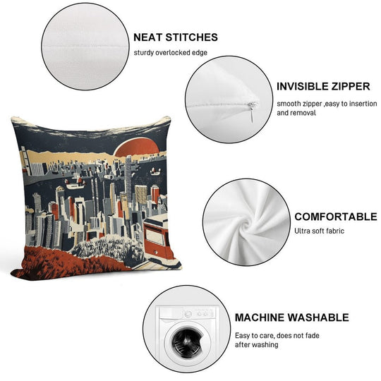 Hong Kong Soft Bedroom Essential Throw Pillow