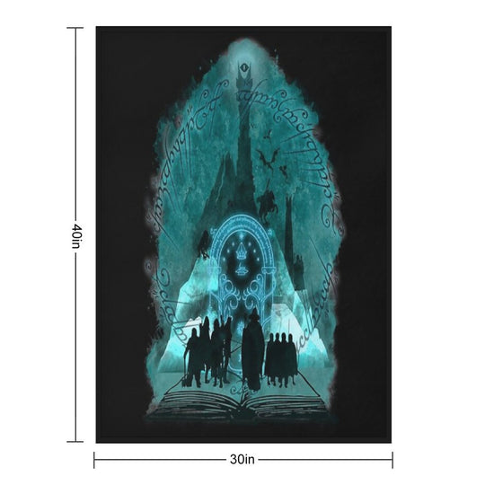 The Fellowship of The Ring Durable Throw Blanket