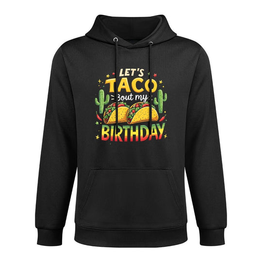 Lets Taco Bout My Birthday Funny Mexican Party Boys Girls Shrink-Resistant Hoodie