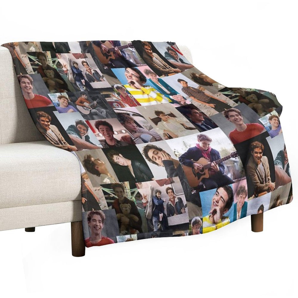 Joshua Bassett Collage Quick-dry Throw Blanket