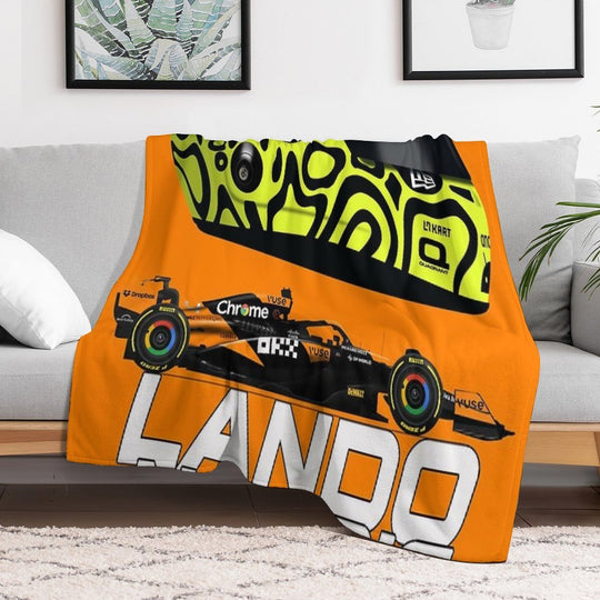 Lando Norris - McLaren MCL38 Quick-dry Throw Blanket