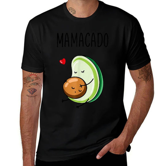 Mamacado Avocado Pregnant Mom Pregnancy Avo  High-quality Stitching T-Shirt