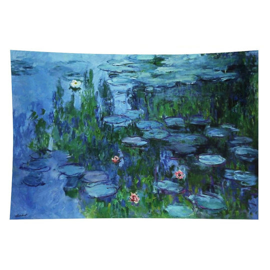 Claude Monet Water Lilies  Nymphéas Deep Color Tapestry