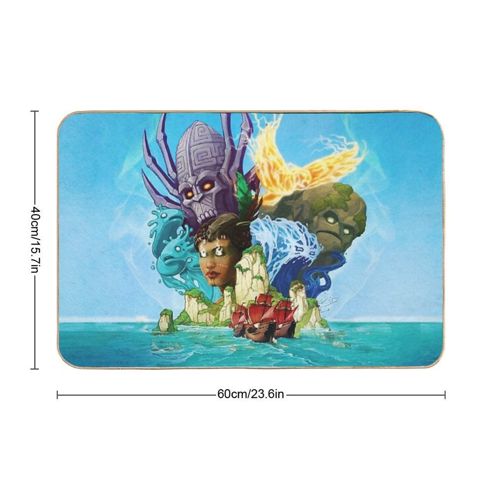 Spirit Island Cover  Long-Lasting Bath Mat