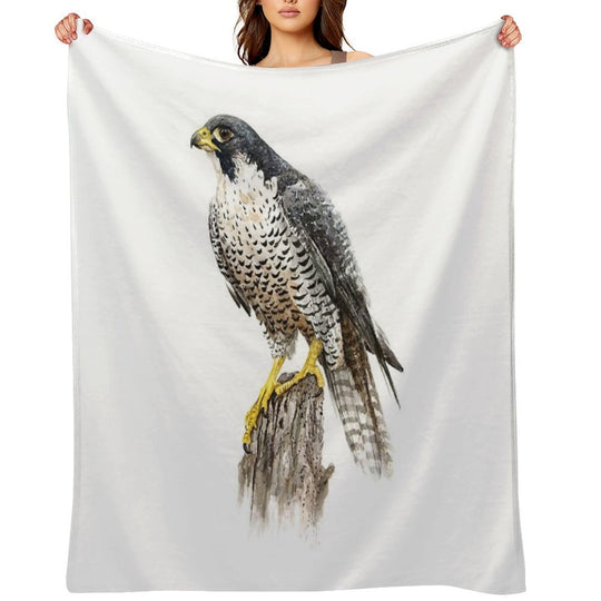 Peregrine Falcon #2 Sustainable Throw Blanket