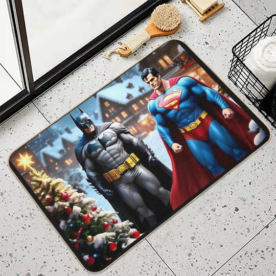 A Super Christmas 1  Absorbent Bath Mat