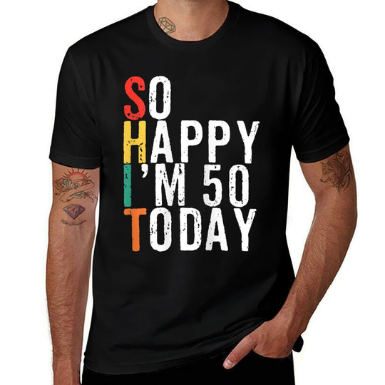 Womens 50th Birthdays For Her Gift  Tagless Design T-Shirt