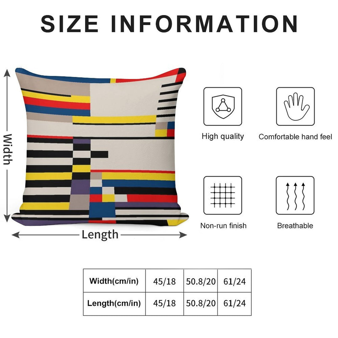 ASYMMETRY Soft Reinforced Edging Throw Pillow