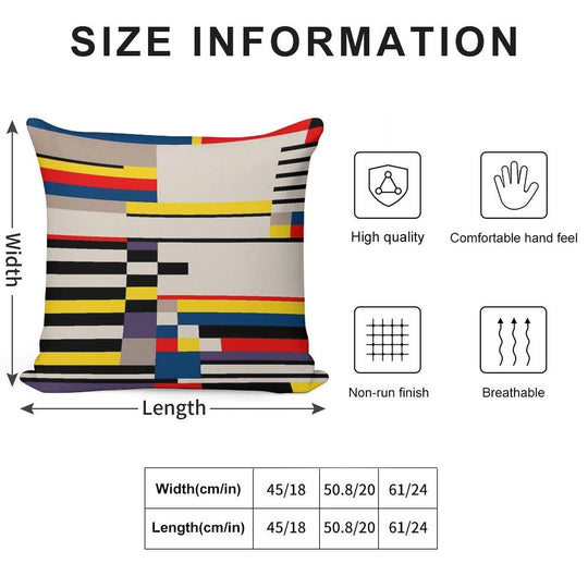 ASYMMETRY Soft Reinforced Edging Throw Pillow