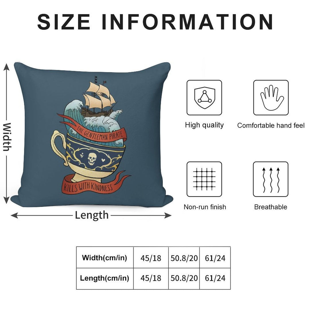 The Gentelman Pirate Our Flag Means Death Soft Style Accent Throw Pillow