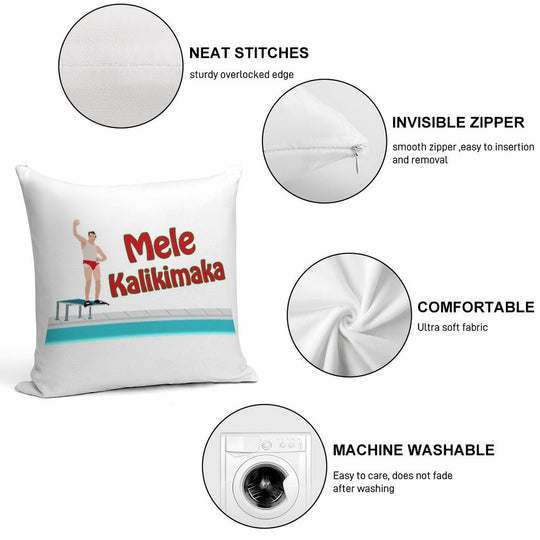 Christmas Vacation - Mele Kalikimaka Soft Shrink-Resistant Throw Pillow