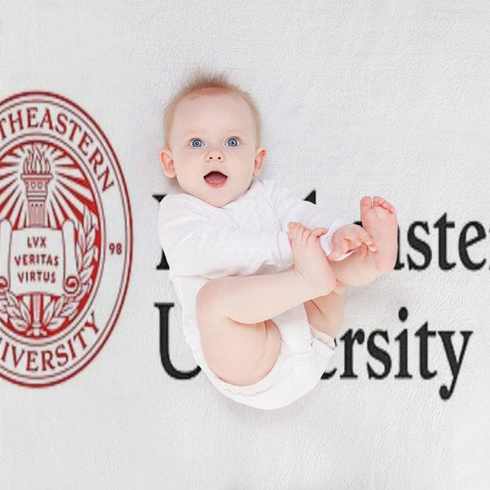 Northeastern University Travel-friendly Throw Blanket