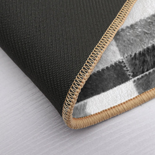 Patchwork Cowhide Rug  Absorbent Bath Mat