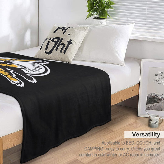 Hamilton Tiger Cats Cfl Logo Premium Throw Blanket