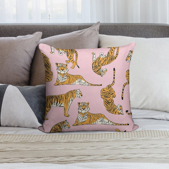 Tiger Pattern 001 Soft Multiple Sizes Throw Pillow