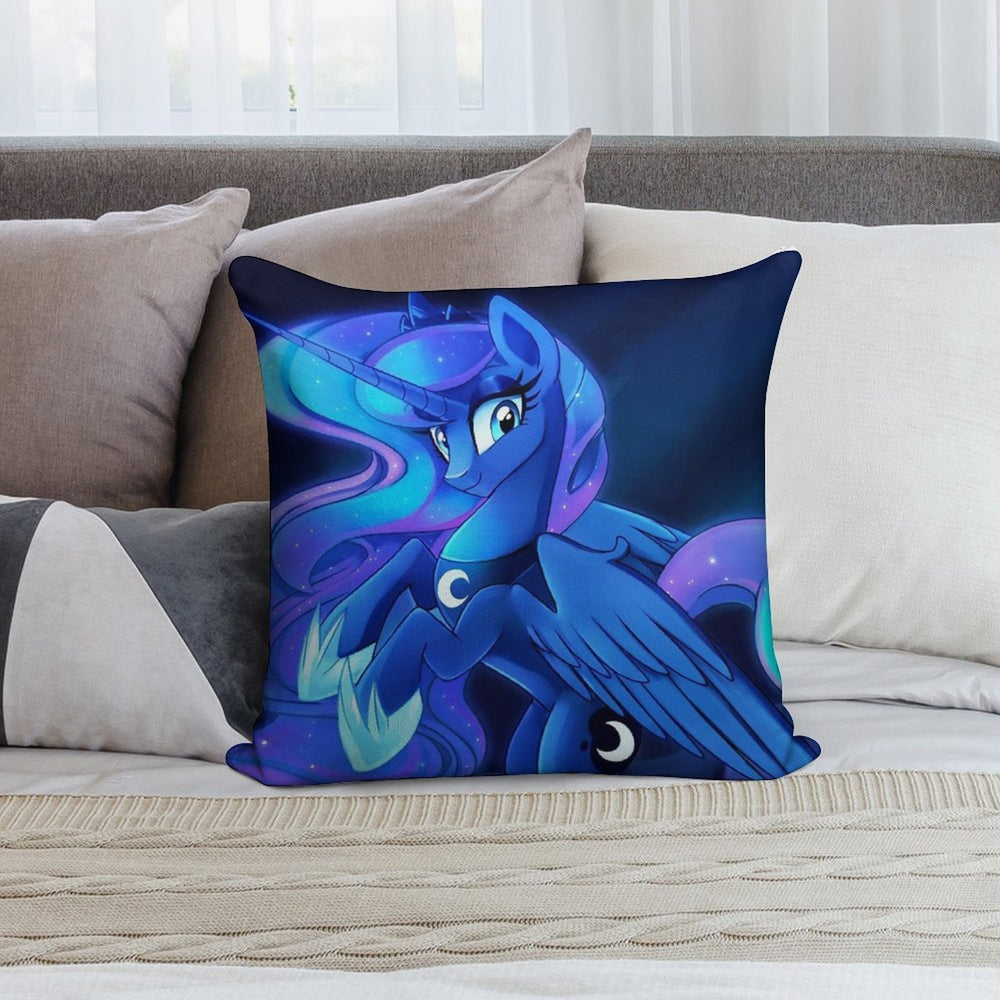 Princess Luna Soft Reinforced Edging Throw Pillow
