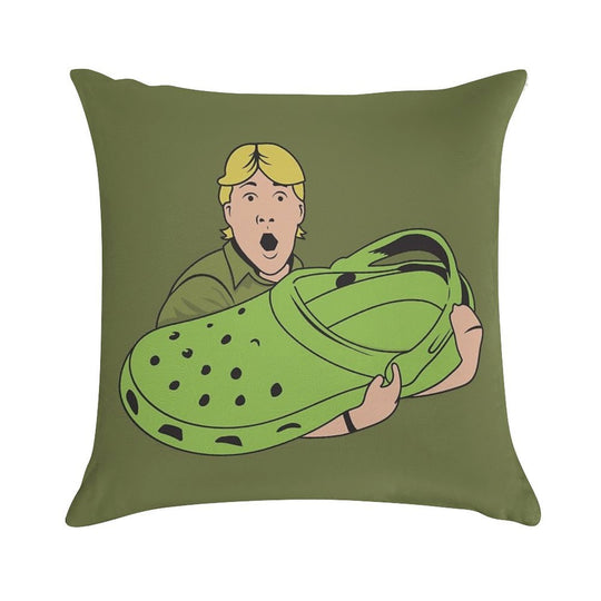 Croccy! Soft Decorative Cover Throw Pillow