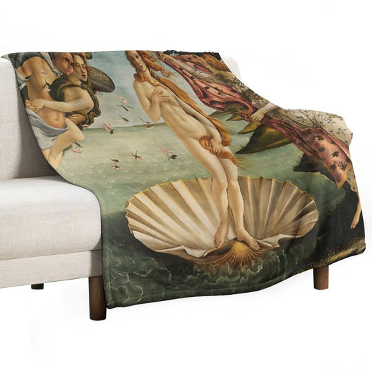 Sandro Botticelli -Birth of Venus Machine-washable Throw Blanket