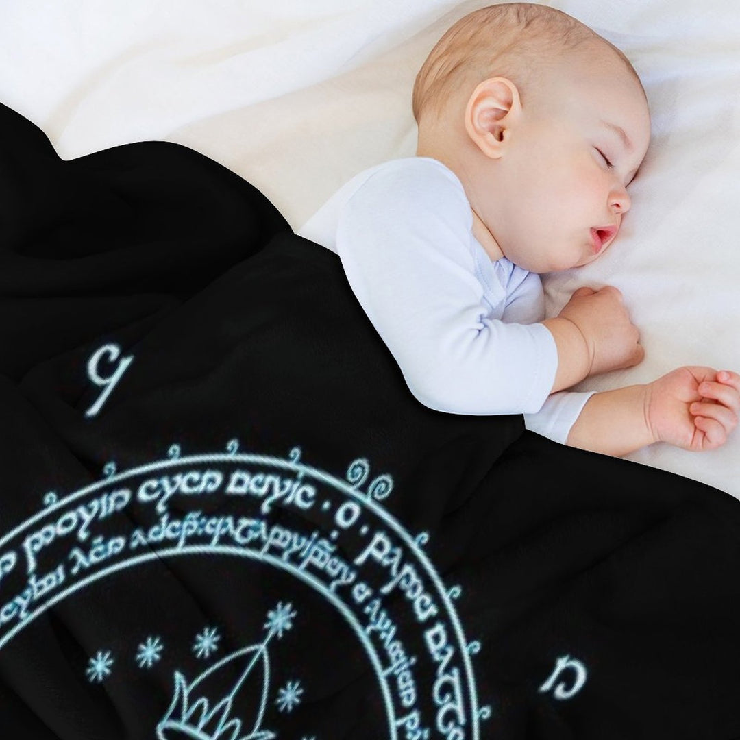 Gate to Moria - Light Blue Comfort Throw Blanket