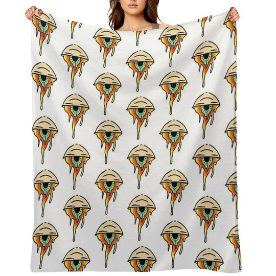 Trippy Eye Plush Throw Blanket