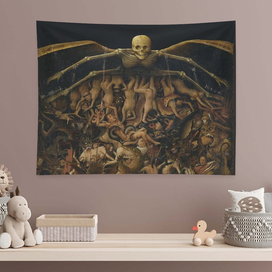 HD The Crucifixion The Last Judgment (detail) by Jan Van Eyck HIGH DEFINITION Tapestry