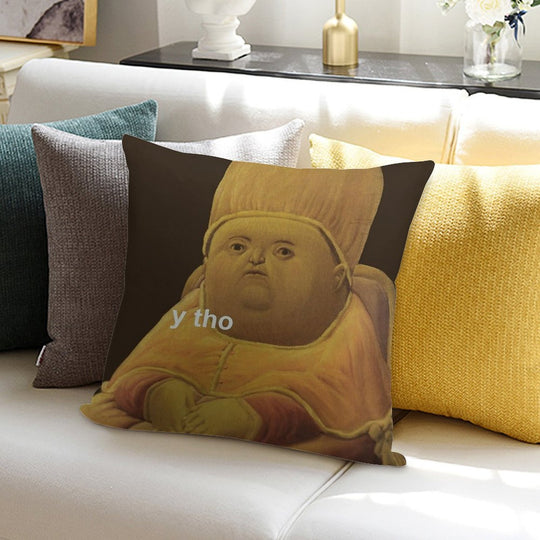 Y Tho Soft Reinforced Edging Throw Pillow