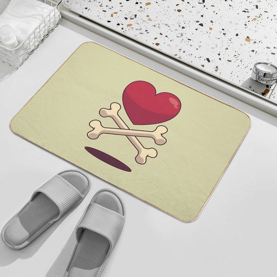 Bone Up on Love  Rapid-Drying Bath Mat